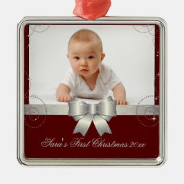 Silbernes Band-Andenken Ornament Aus Metall