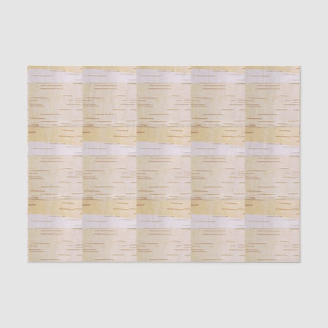 Silbernes Birkenrinde-Seidenpapier Seidenpapier (Vorderseite)