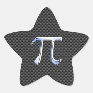 Silbernes Chrom mag PU-Symbol auf Stern-Aufkleber