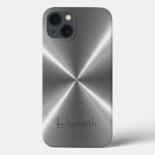 Silbernes Edelstahl-Metall Case-Mate iPhone Hülle