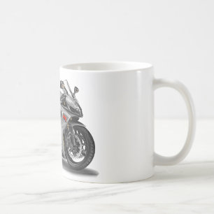 Silbernes Fahrrad Suzukis GSX-R600 Kaffeetasse