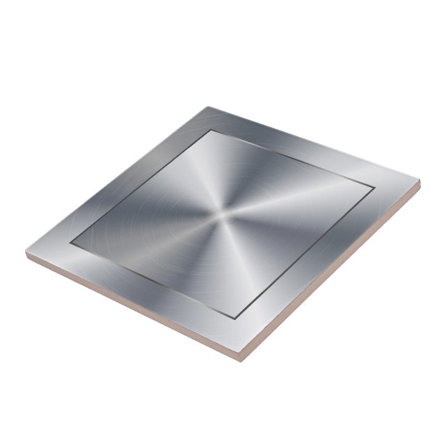 Silbernes glänzendes Metallic-Design Edelstahl-Loo Fliese (Seite)