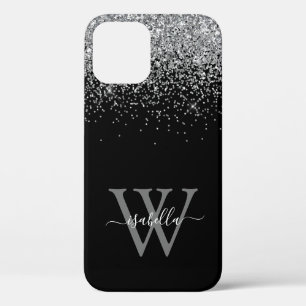 Silbernes Glitter-Script-Name-Case von Case-Mate iPhone Hülle