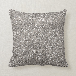 Silbernes Glitzerthrow-Kissen Kissen