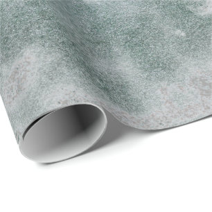 Silbernes Grau-Grungy Marmoraquamarines Steingrün Geschenkpapier