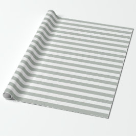 Silbernes Grau Stripes Packpapier