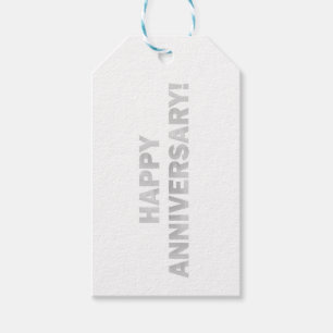 Silbernes Hochzeitspaars klassisch stilvoll chic Geschenkanhänger