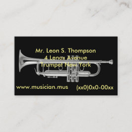 Silbernes Horn Visitenkarte