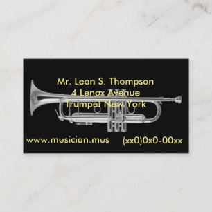 Silbernes Horn Visitenkarte