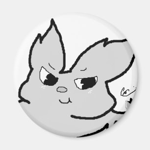 Silbernes Kaninchen Magnet