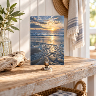 Silbernes Kunstposter Niedrigwasser Poster
