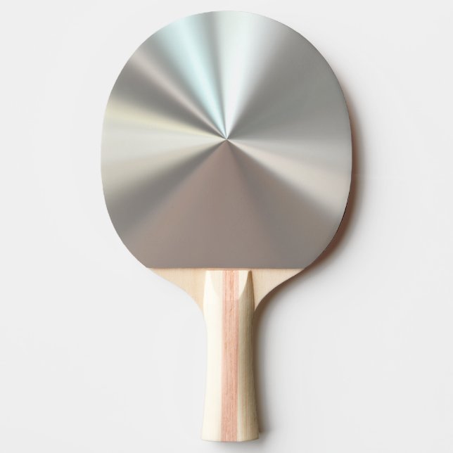 Silbernes metallisches tischtennis schläger (Vorderseite)