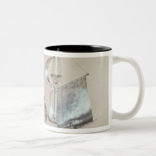Silbernes Nef Zweifarbige Tasse