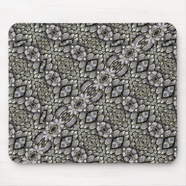 Silbernes orientalisches verziertes mousepad (Vorne)