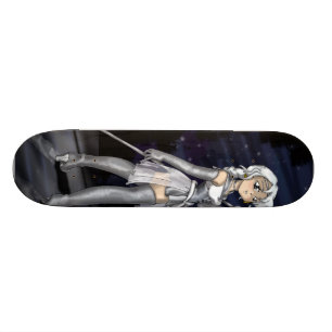 Silbernes Senshi Skateboard