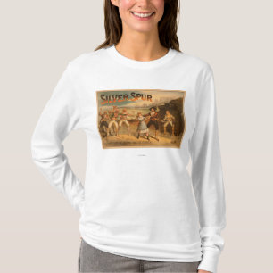 Silbernes SpurPirates Theaterplakat T-Shirt