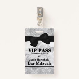 Silbernes und Marmor-VIP-Party-Abzeichen Ausweis