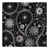 Silberpaisley-Muster