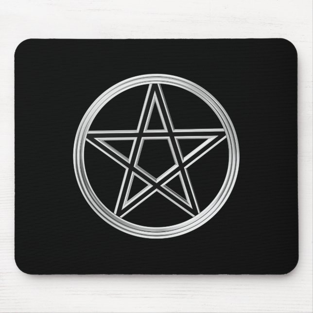 Silberpentagramm Mousepad (Vorne)