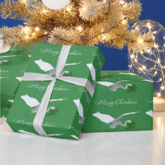 Silberreiher - Vogel Geschenkpapier