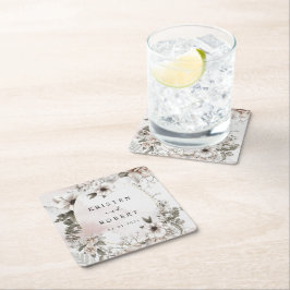 Silberröschel Blumenzwiebelpapier Untersetzer