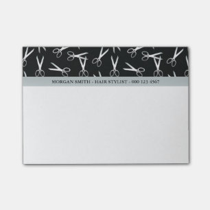 Silberschere   Hair Stylist   Individuelle Name Post-it Klebezettel