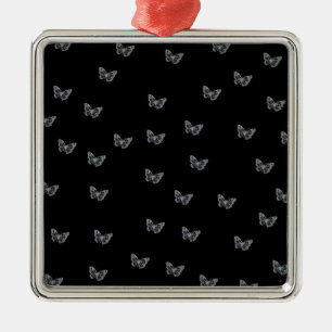Silberschmetterlinge Ornament Aus Metall