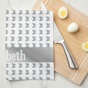 Silberschmetterlingsküche Geschirrtuch