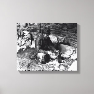 Silberschmied bei der Arbeit, c.1914 Leinwanddruck