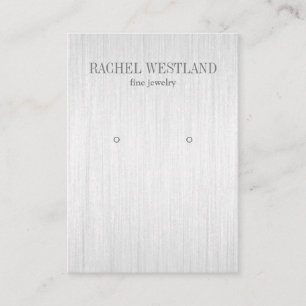 Silberschmuck-Vorführung Visitenkarte