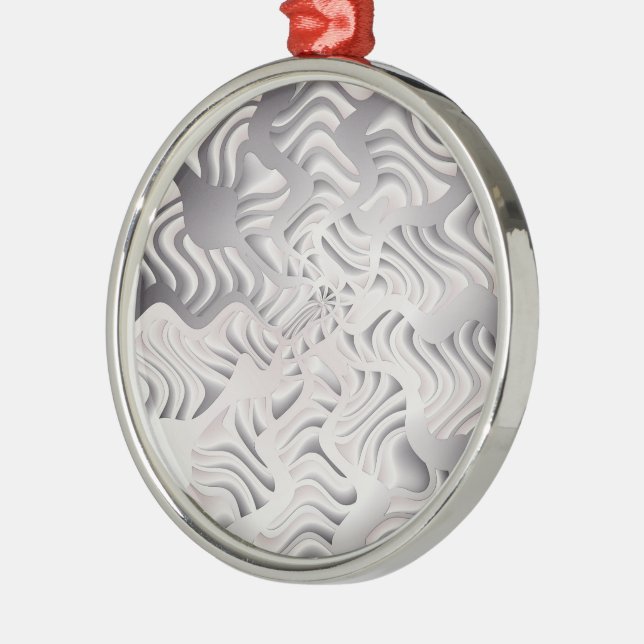 Silberschneeflocke Ornament Aus Metall (Links)
