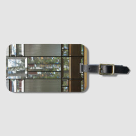 Silberschwarz, geschliffen, modern gepäckanhänger