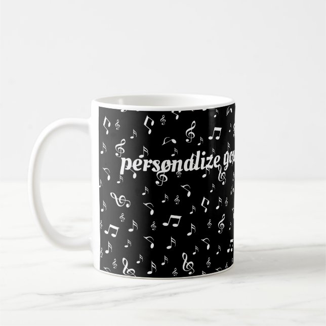 silberschwarz, notiert, musik, melodie, musik, kla kaffeetasse (Links)