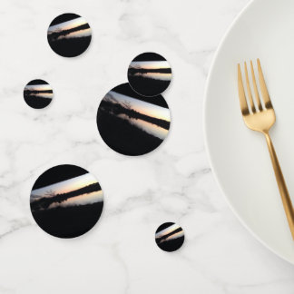 Silbersee bei Sonnenuntergang Konfetti