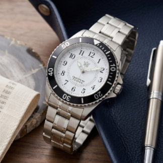Silberstahl-Taucheruhr mit schwarzer Lünette Krone Armbanduhr