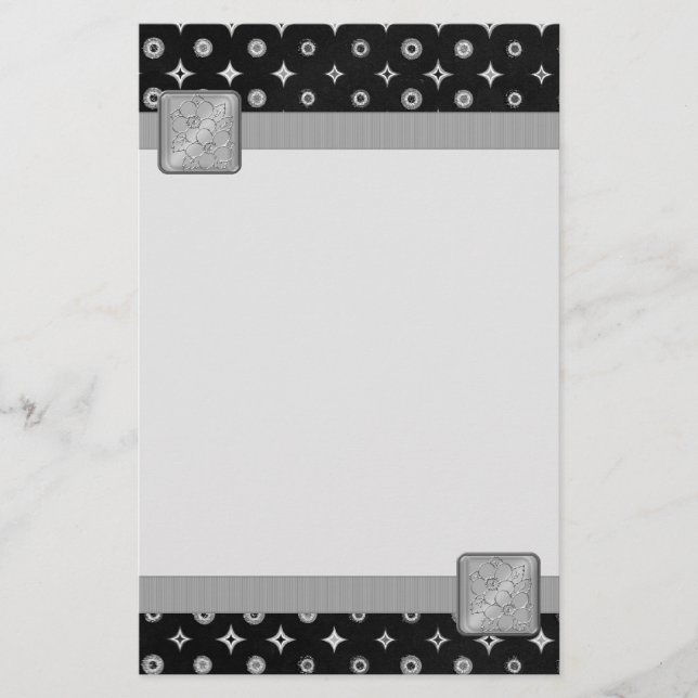 Silberstar Briefpapier (Vorderseite)