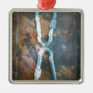 Silberstar der Unendlichkeit Silbernes Ornament