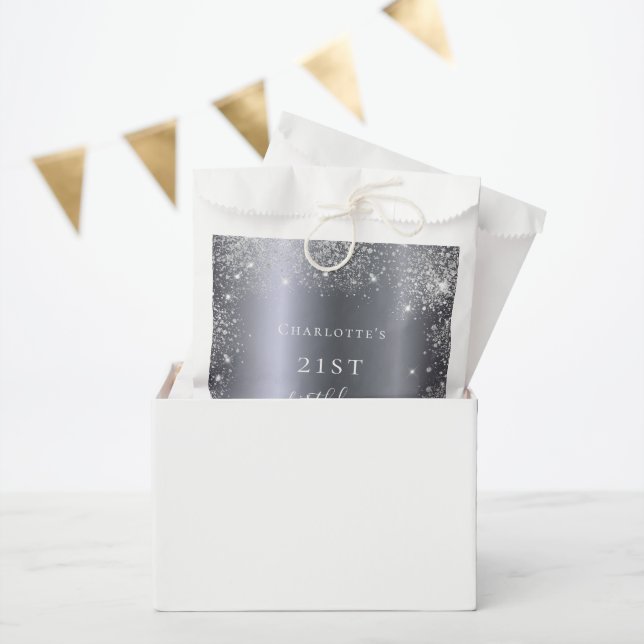 Silberstaub-Glitzer Geschenktütchen (Party)
