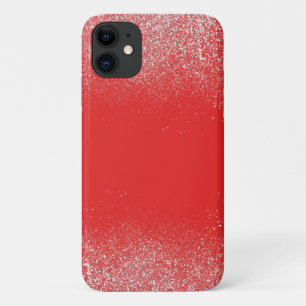 Silberstaub und rotes Telefon Case-Mate iPhone Hülle