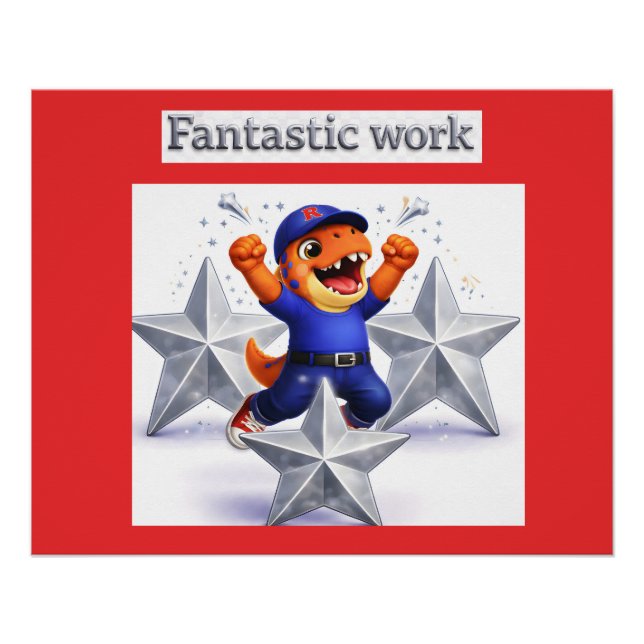 Silberstern-Feierposter Poster (Vorderseite)