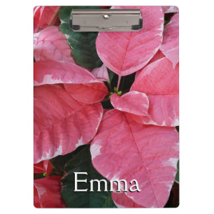 Silberstern-Marmor-Weihnachtssterne Rosa Holiday F Klemmbrett