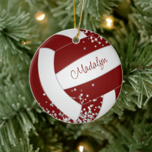 Silbersterne auf niedlichem Sake-Maroball Keramik Ornament