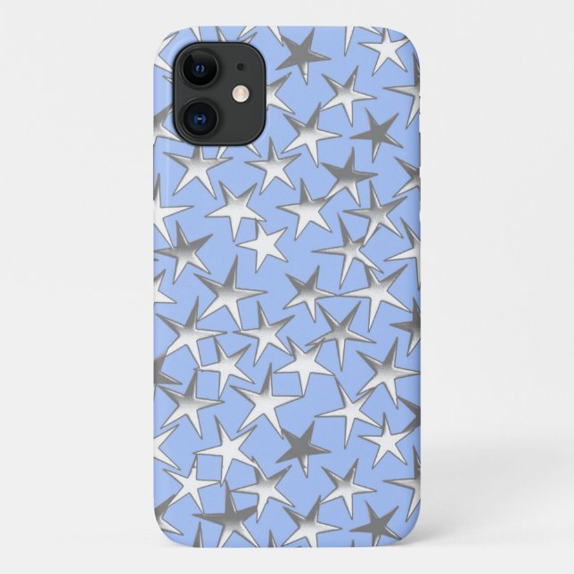 Silbersterne, blass Case-Mate iPhone hülle (Rückseite)
