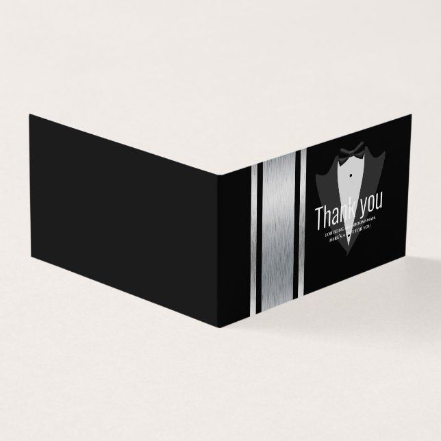 Silberstreifen, weiße und schwarze Streifen, tuxed (Vorderseite)