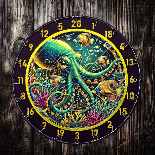 Silberströme Octopus Dartboard Dartscheibe (Von Creator hochgeladen)