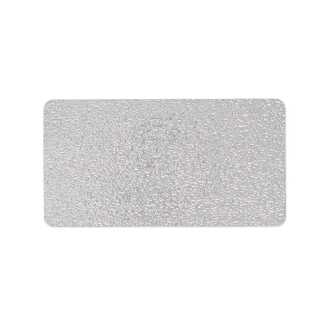 Silberverkleidung Adressaufkleber (Vorne)