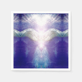 Silberviolettengel Serviette