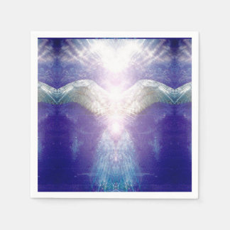 Silberviolettengel Serviette