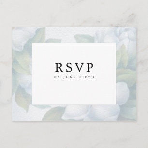 Silberweiße Blüten des Hartriegels RSVP Postkarte