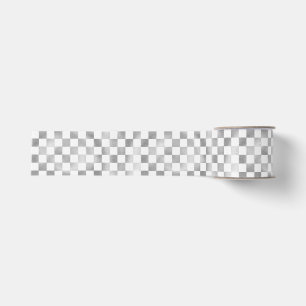 silberweißer metallischer quadratischer Musterhint Ripsband